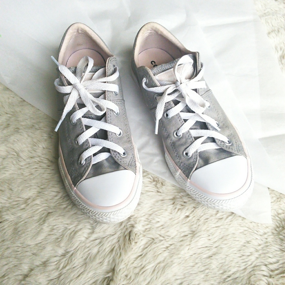 Converse ALL*STAR Pale Grey & Pink Sneakers